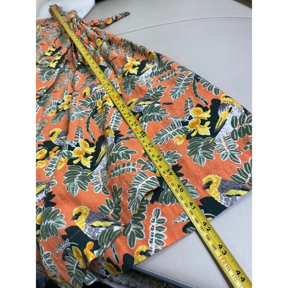 Patagonia Pataloha Womens Tropical Bird Floral Dress Size 18 Organic Cotton Boho - Picture 6 of 16